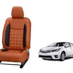 Toyota Corolla Altis Prism Series 3D Custom Nappa Leather Car Seat Covers