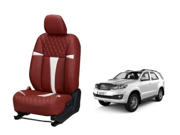 Toyota fortuner 2012 racing series 3d custom art leather car seat covers