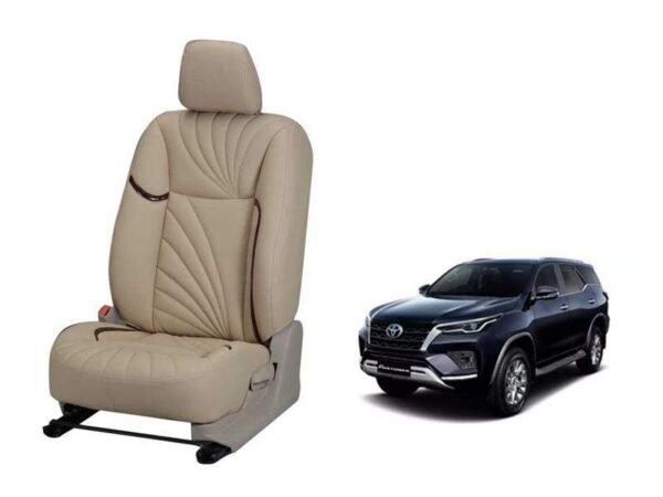 Toyota fortuner 2021 dove series 3d custom nappa leather car seat covers