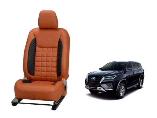 Toyota fortuner 2021 prism series 3d custom nappa leather car seat covers