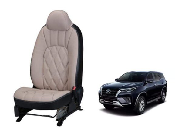 Toyota fortuner 2021 threading series 3d custom art leather car seat covers