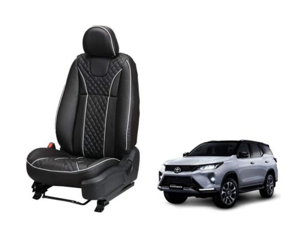 Toyota fortuner legender art leather seat cover - moon design