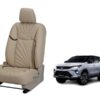 Toyota Fortuner Legender Nappa Leather Seat Cover - Dove Design