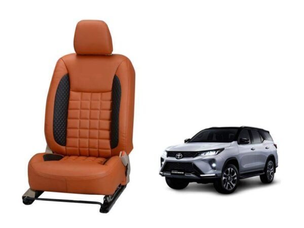 Toyota fortuner legender nappa leather seat cover - prizm design