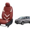 Toyota Innova Crysta 2016 Zig Zag series 3D Custom art leather car seat covers