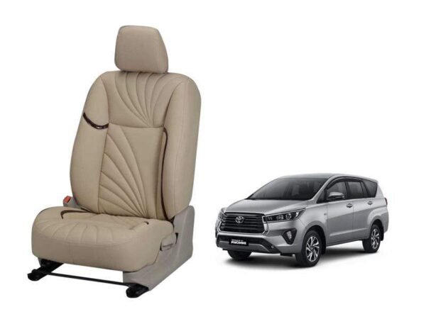 Toyota innova crysta 2021 dove series 3d custom nappa leather car seat covers