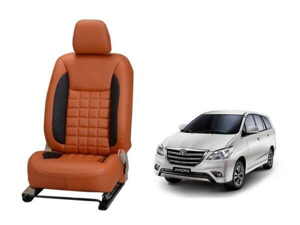 Toyota innova prism series 3d custom nappa leather car seat covers