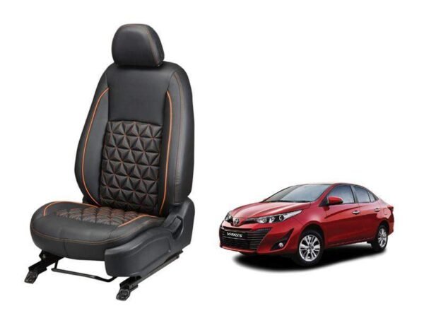 Toyota yaris diamond series 3d custom nappa leather car seat covers