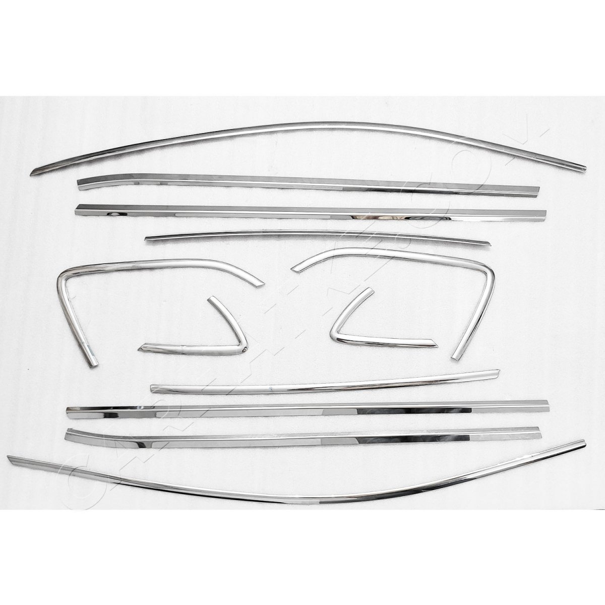 Volkswagen polo 2010 onwards full window chrome garnish trims (set of 16pcs. )