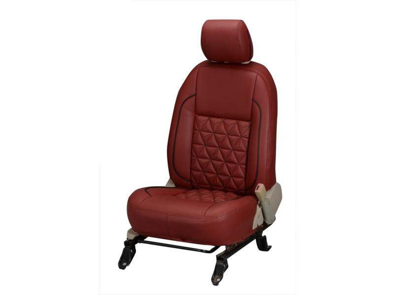 Volkswagen taigun diamond series 3d custom nappa leather car seat covers