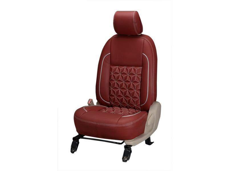 Volkswagen taigun diamond series 3d custom nappa leather car seat covers