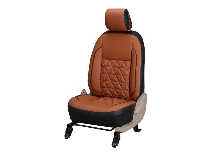 Volkswagen taigun diamond series 3d custom nappa leather car seat covers