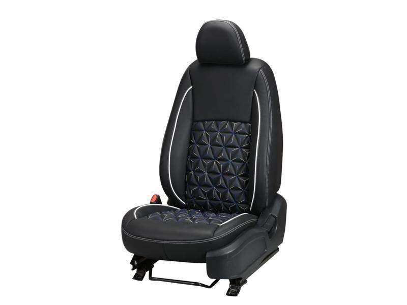 Volkswagen taigun diamond series 3d custom nappa leather car seat covers