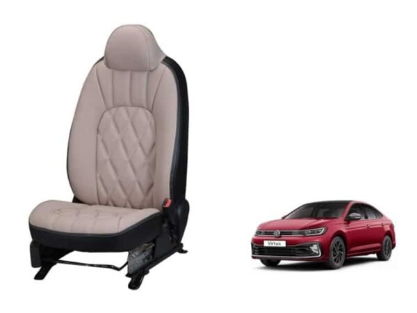 Volkswagen virtus threading series 3d custom art leather car seat covers