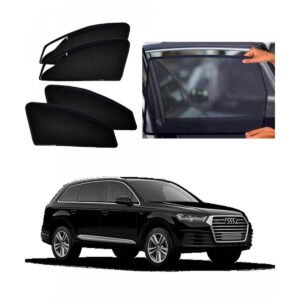 Audi Q7 Zipper Magnetic Window Sun Shades - 6 Pieces