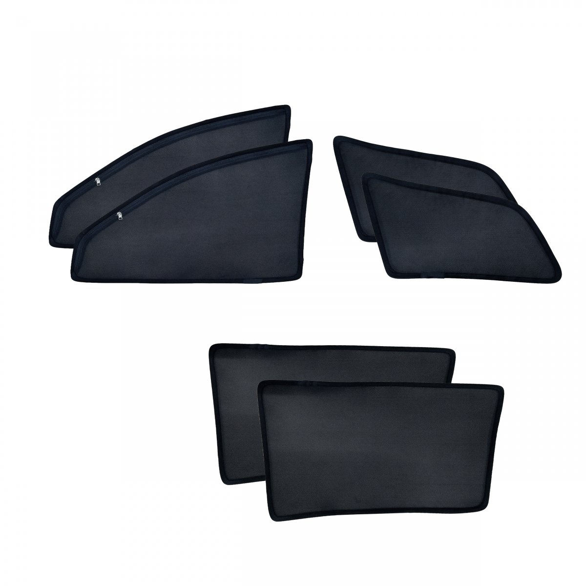 Dotnet zipper magnetic window sun shades for toyota fortuner 2016 onwards