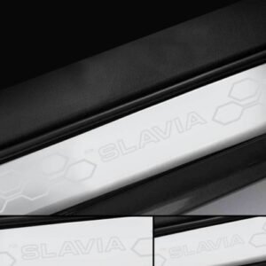 Galio Skoda Slavia 2022 Onwards Satinless Steel Sill Plate Guards