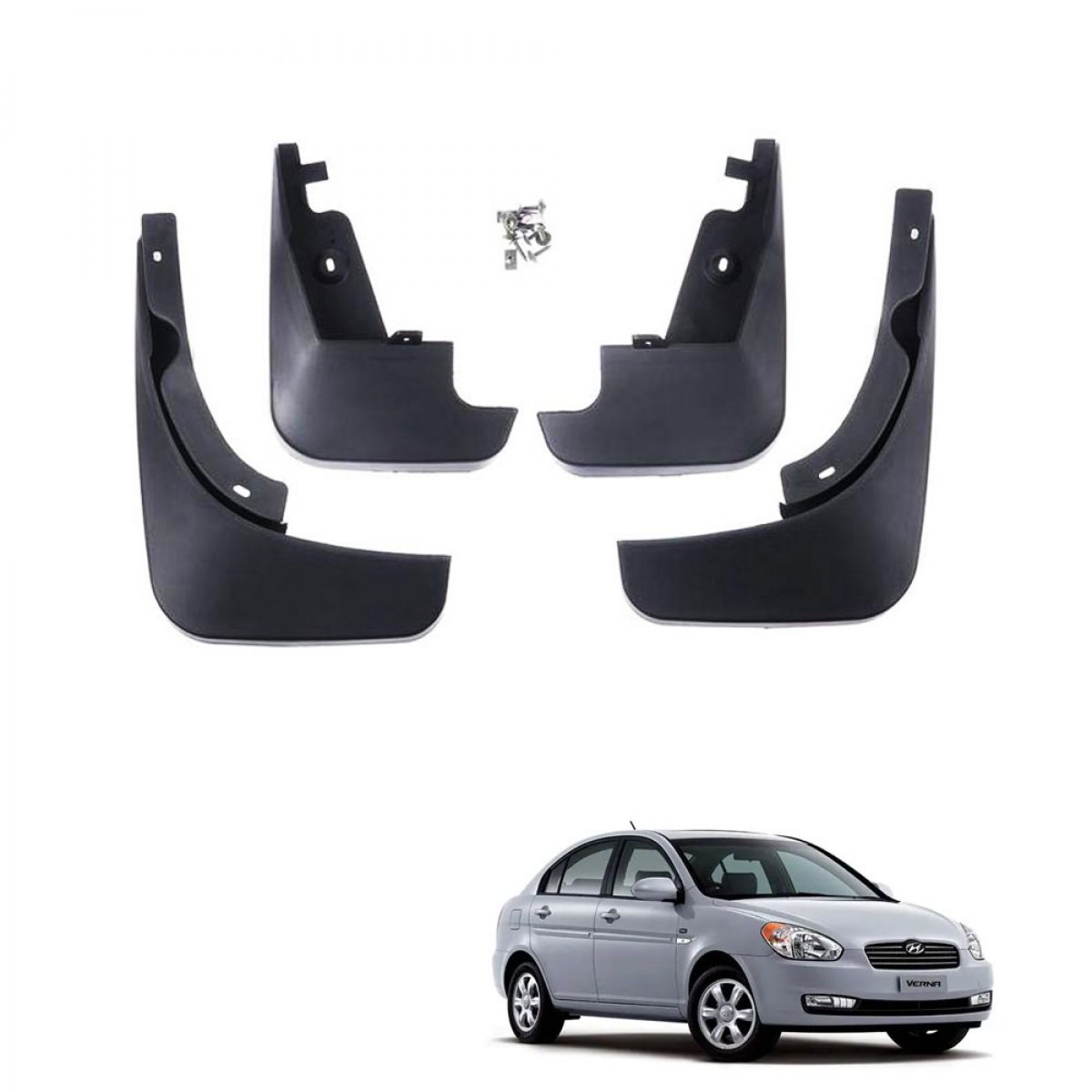 Hyundai verna 2006-2010 techo best quality o. E type mudflap (set of 4pcs. )