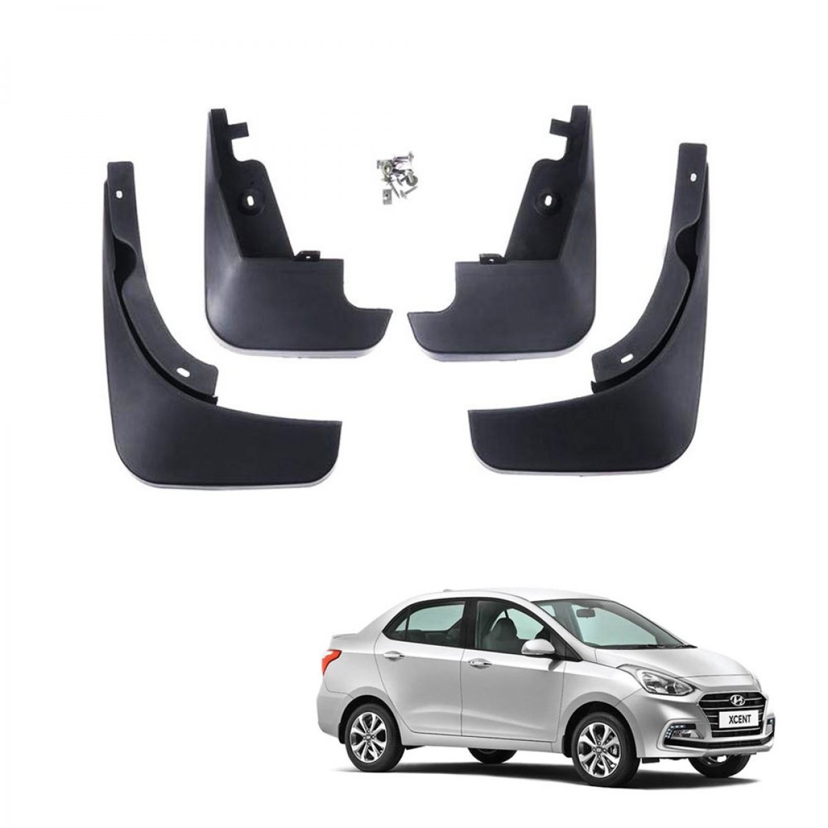 Hyundai xcent techo best quality o. E type mudflap (set of 4pcs. )