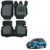 Luxurious Floor Mats for Nissan Micra - Black/Grey Colour