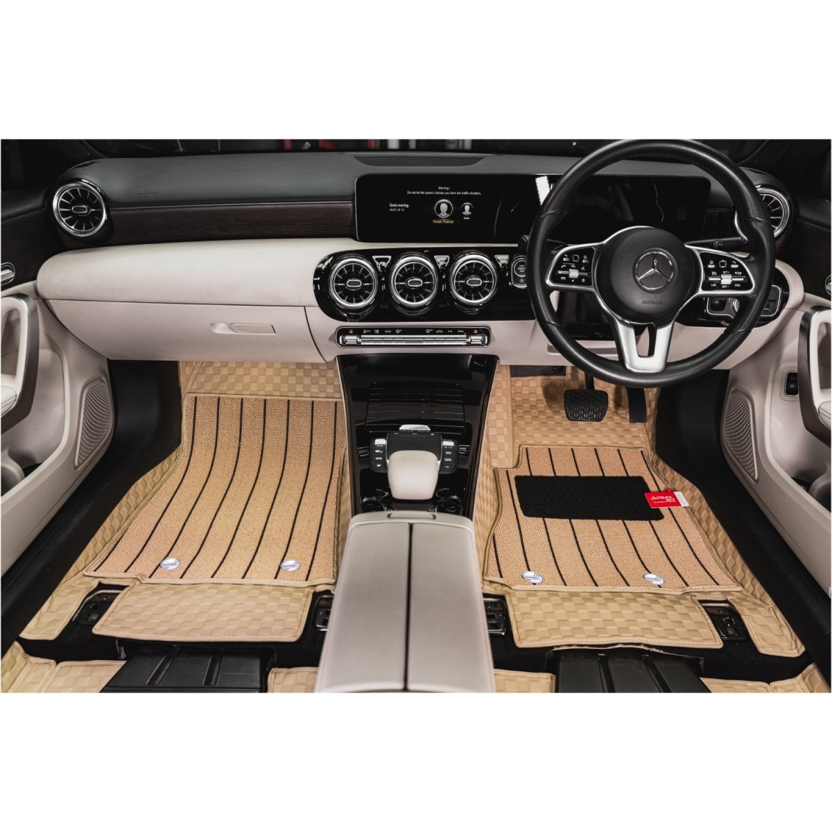 Luxury florino floor mats for audi a4 2016 onwards - beige color