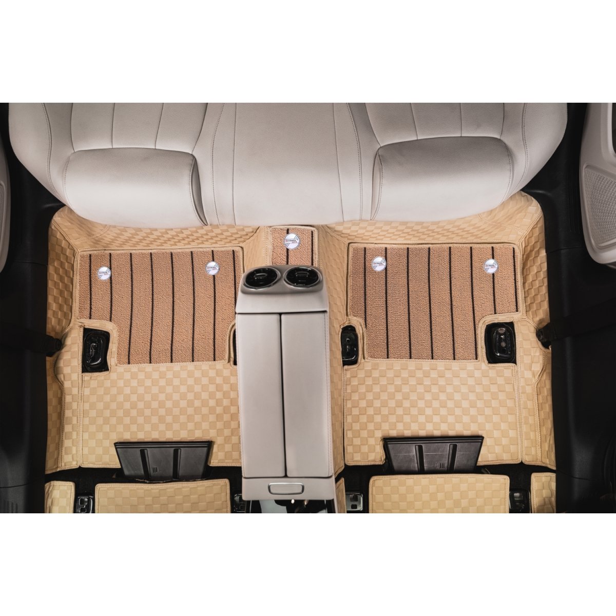 Luxury florino floor mats for audi a4 2016 onwards - beige color