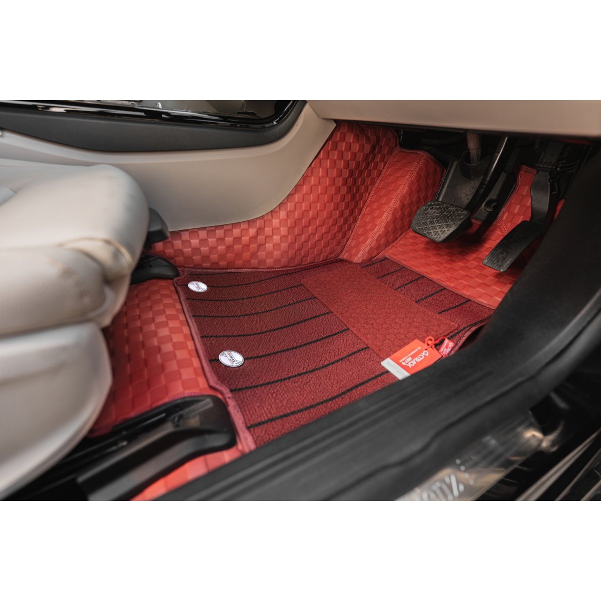 Luxury florino floor mats for audi a4 2016 onwards - wine color