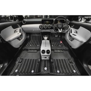 Luxury Florino Floor Mats for Audi A6 2012-2018 - Black Color