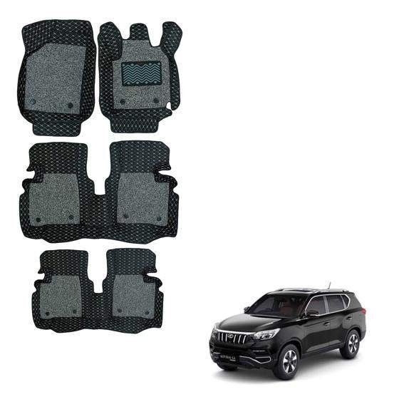Mahindra alturas luxurious floor mats - black/grey colour