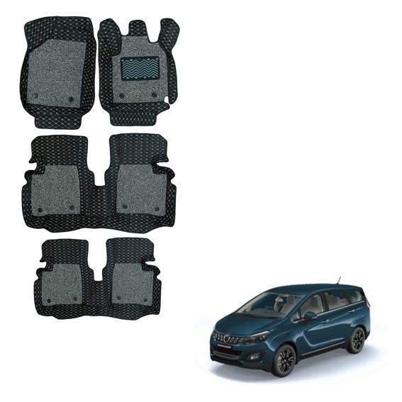 Mahindra marazzo luxury 7d mat carpet - black/grey colour