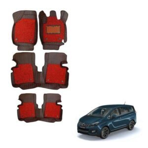 Mahindra Marazzo Premium 7D Boot Mat - Black/Red Colour