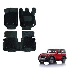 Mahindra New Thar Superior 7D Mat Carpet - Black Colour
