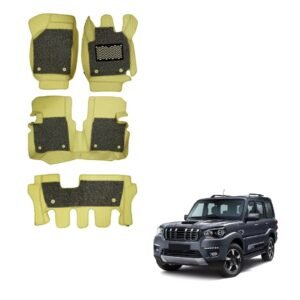 Mahindra Scorpio Classic Luxurious 7D Boot Mat - Beige Colour