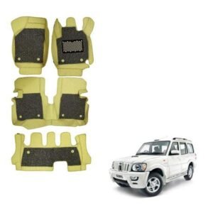 Mahindra Scorpio m-HAWK Illustrious 7D Floor Mats - Beige Colour