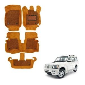 Mahindra Scorpio m-HAWK Luxury 7D Mat Carpet - Tan Colour