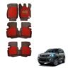 Mahindra Scorpio-N Deluxe 7D Mats - Black/Red Colour