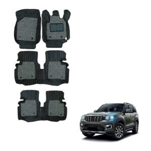 Mahindra Scorpio-N Illustrious 7D Foot Mats - Black/Grey