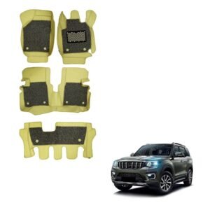 Mahindra Scorpio-N Luxurious 7D Mat Carpet - Beige Colour