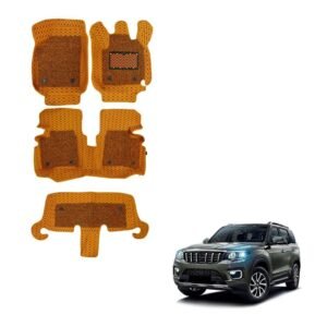 Mahindra Scorpio-N Luxury 7D Boot Mat - Tan Colour