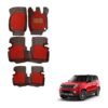Mahindra TUV 300 Spacious 7D Mats - Black/Red Colour