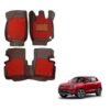 Mahindra XUV 300 Premium 7D Foot Mats - Red Colour