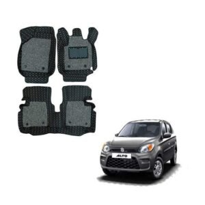 Maruti Suzuki Alto 800 Spacious 7D Mats - Black/Grey Colour