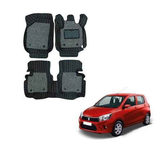 Maruti suzuki celerio attractive 7d boot mat - black/grey colour