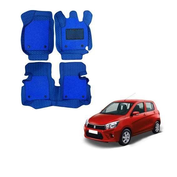 Maruti suzuki celerio premium 7d car mats - blue colour
