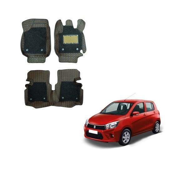 Maruti suzuki celerio stylish 7d mattress - black/tan colour