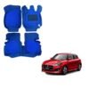 Maruti Suzuki Swift (2018) Spacious 7D Foot Mats - Blue Colour