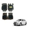 Maruti Suzuki Swift Dzire (2012-2016) Illustrious 7D Mats - Silver/Tan Colour