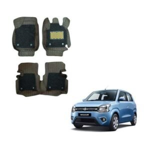 Maruti Suzuki Wagon R (2019) Deluxe 7D Mat Carpet - Black/Tan