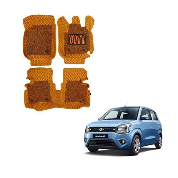 Maruti suzuki wagon r (2019) deluxe floor mats - tan colour