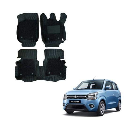 Maruti suzuki wagon r (2019) luxury 7d mats - black colour